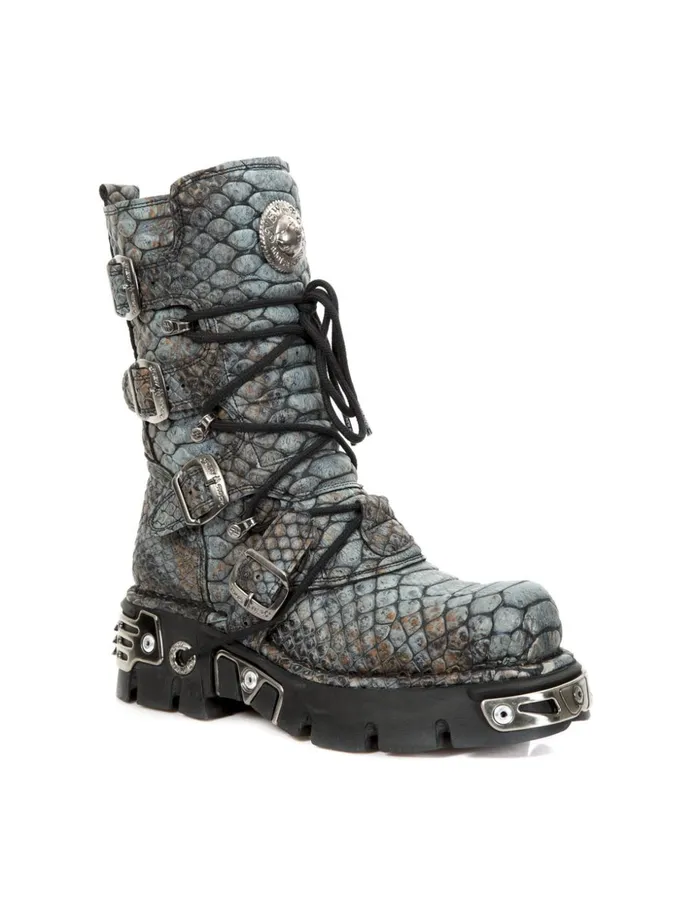 WomenMen Boot Metallic M373C408 New Rock Boots WomenMen Boot Metallic M373C408 New Rock Boots
