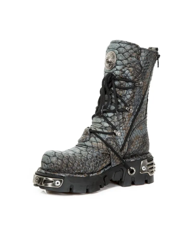WomenMen Boot Metallic M373C408 New Rock Boots WomenMen Boot Metallic M373C408 New Rock Boots