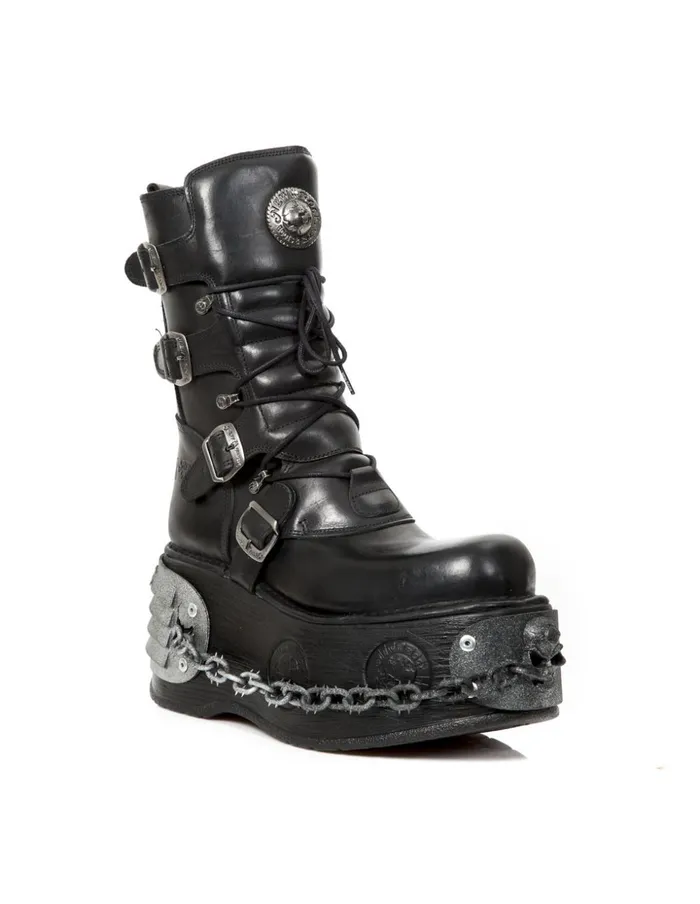 WomenMen Boot Metallic M373C76 New Rock Boots