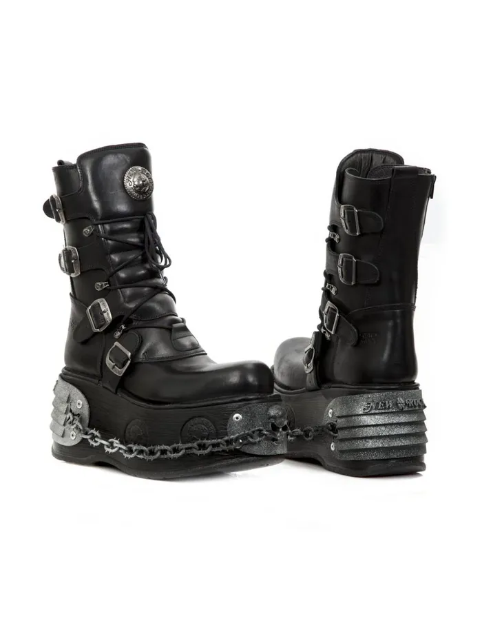 WomenMen Boot Metallic M373C76 New Rock Boots