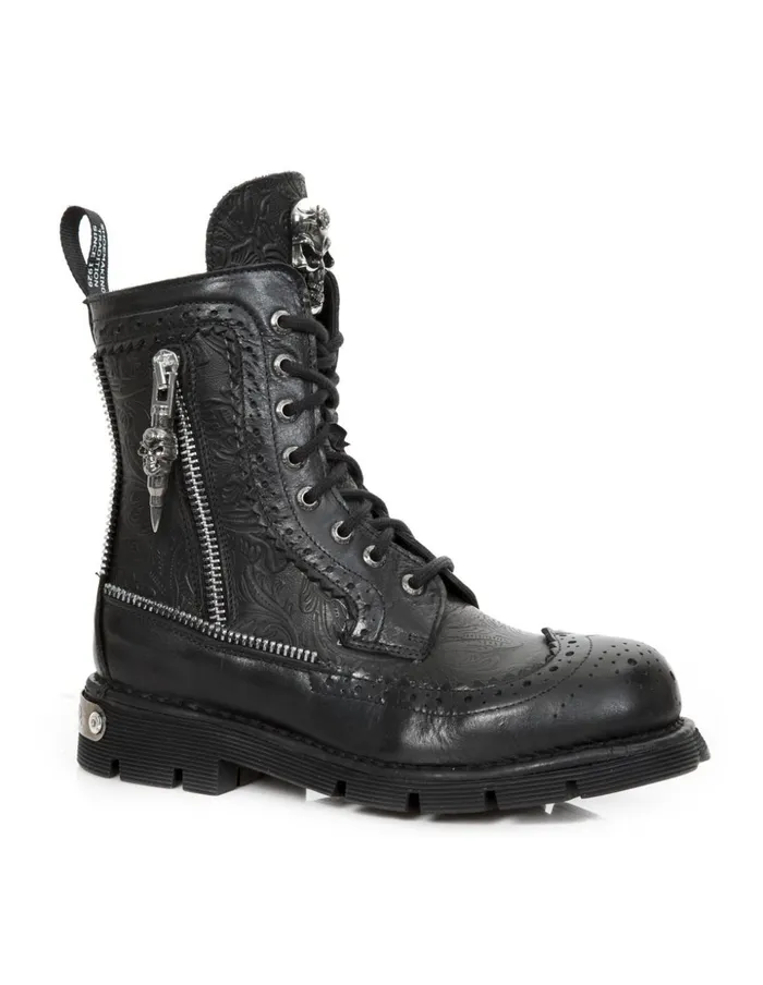 WomenMen Boot Metallic MNewmili120C2 New Rock Boots
