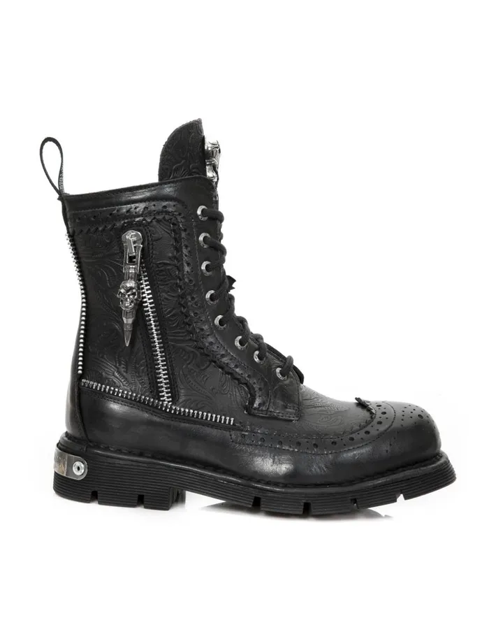 WomenMen Boot Metallic MNewmili120C2 New Rock Boots WomenMen Boot Metallic MNewmili120C2 New Rock Boots