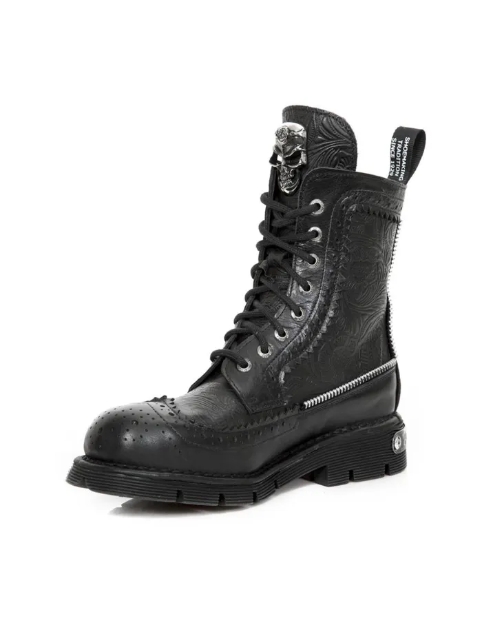 WomenMen Boot Metallic MNewmili120C2 New Rock Boots WomenMen Boot Metallic MNewmili120C2 New Rock Boots