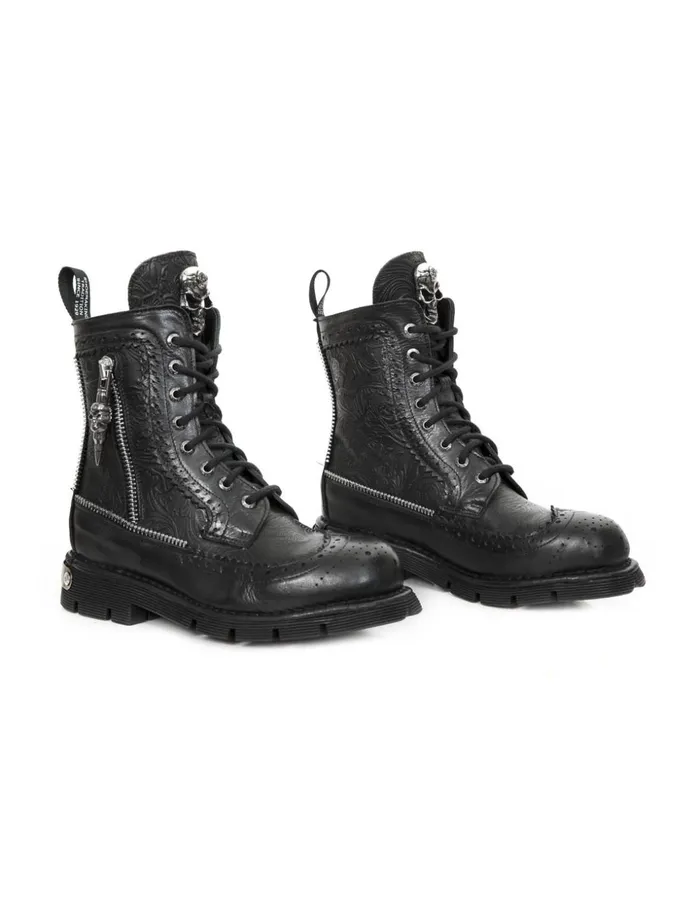 WomenMen Boot Metallic MNewmili120C2 New Rock Boots WomenMen Boot Metallic MNewmili120C2 New Rock Boots