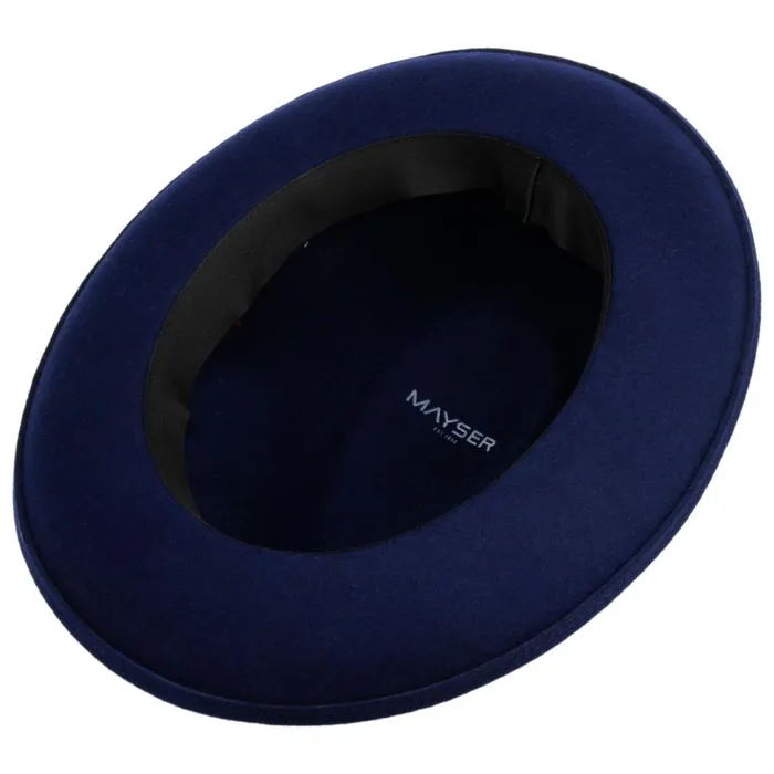 WomenMen Felt Hats Mayser Samuel Fedora Wool Felt Hat Blue WomenMen Felt Hats Mayser Samuel Fedora Wool Felt Hat Blue