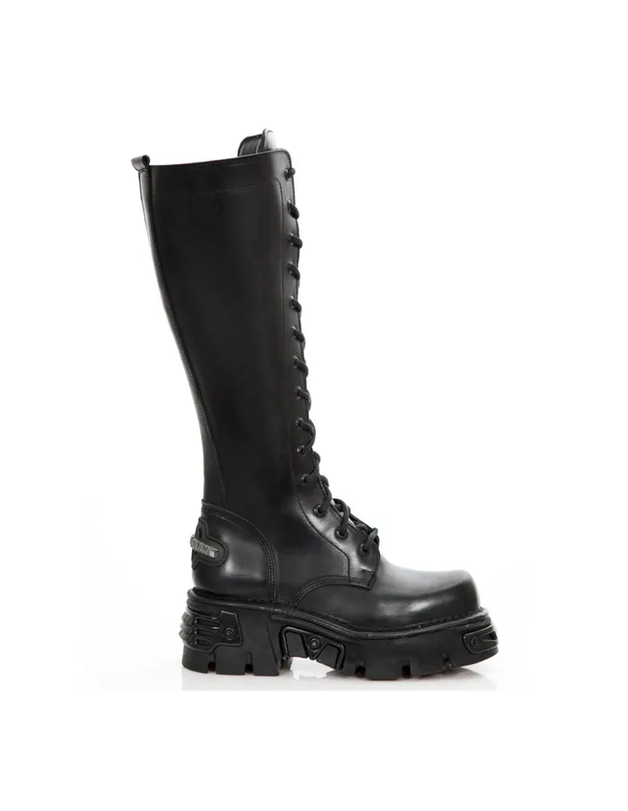 WomenMen Metallic M235C7 New Rock High Boots