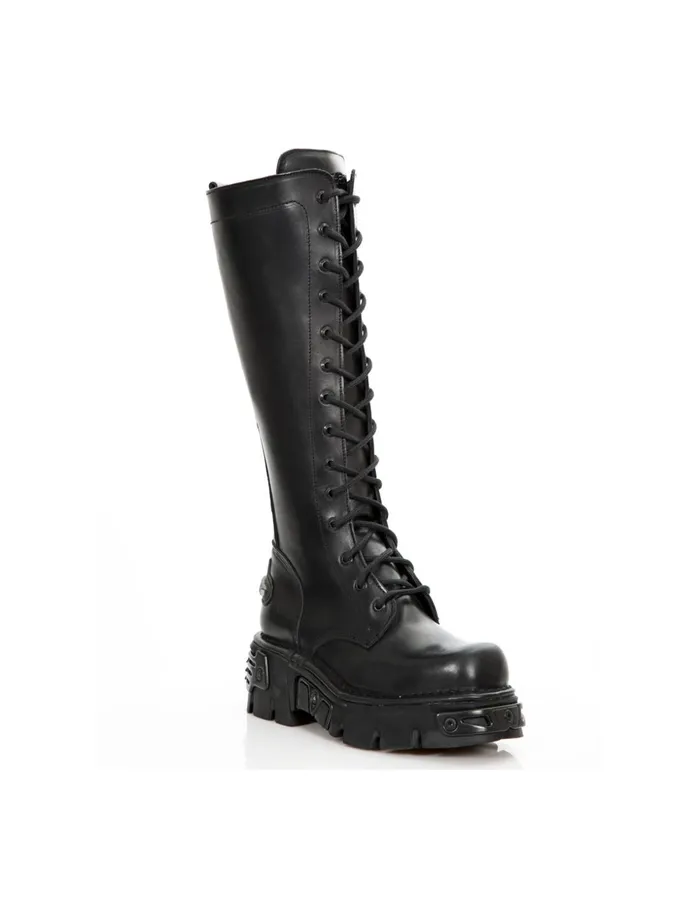 WomenMen Metallic M235C7 New Rock High Boots