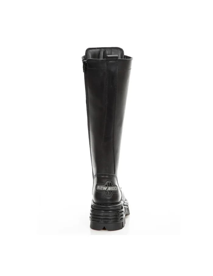 WomenMen Metallic M235C7 New Rock High Boots