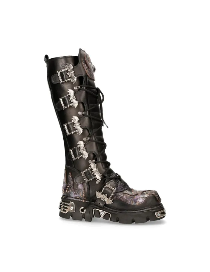 WomenMen Metallic M272Cz33 New Rock Boots