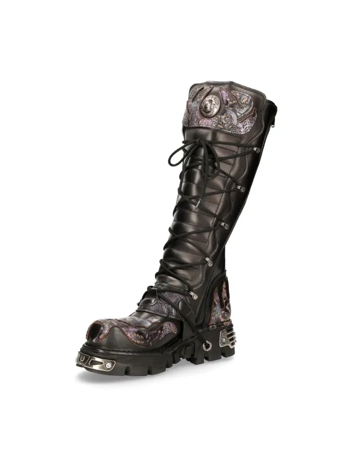WomenMen Metallic M272Cz33 New Rock Boots