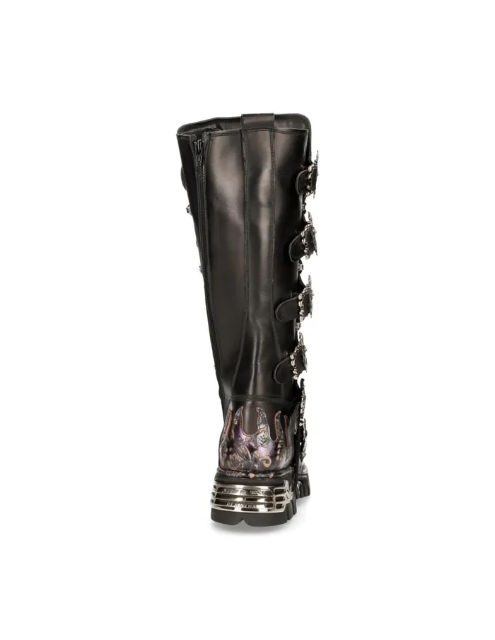WomenMen Metallic M272Cz33 New Rock Boots