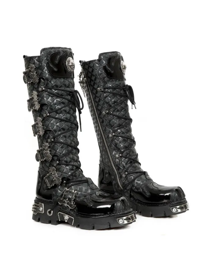 WomenMen Metallic M308C9 New Rock Boots