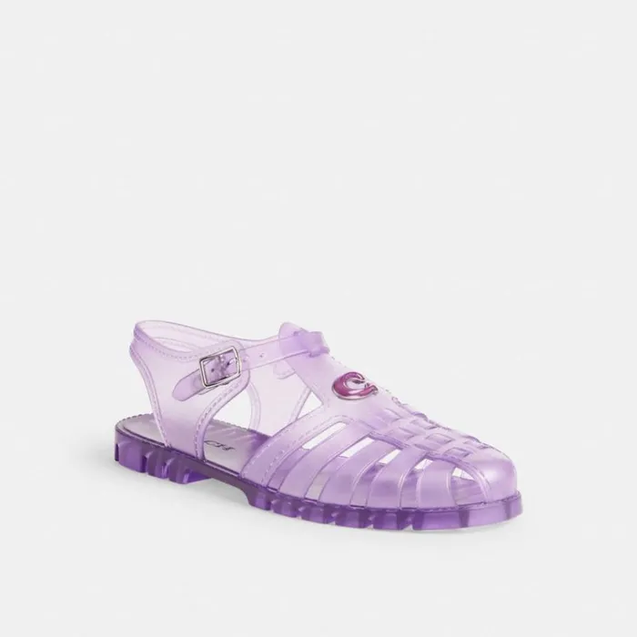 WomenMen Sandals Coach Jelly Fisherman Sandal Orchid