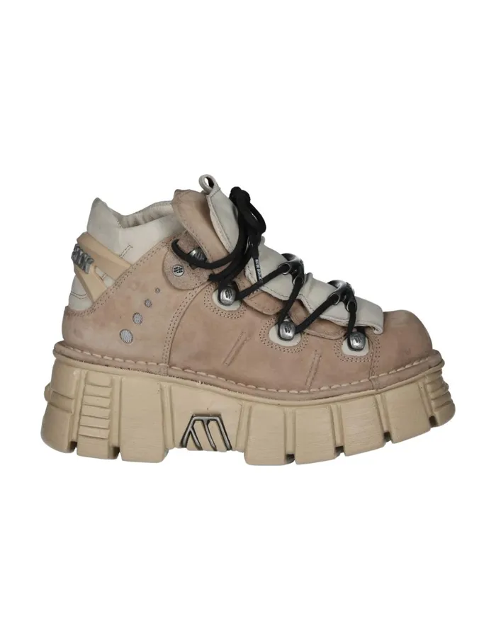 WomenMen Shoe Metallic M106C15 New Rock Booties WomenMen Shoe Metallic M106C15 New Rock Booties