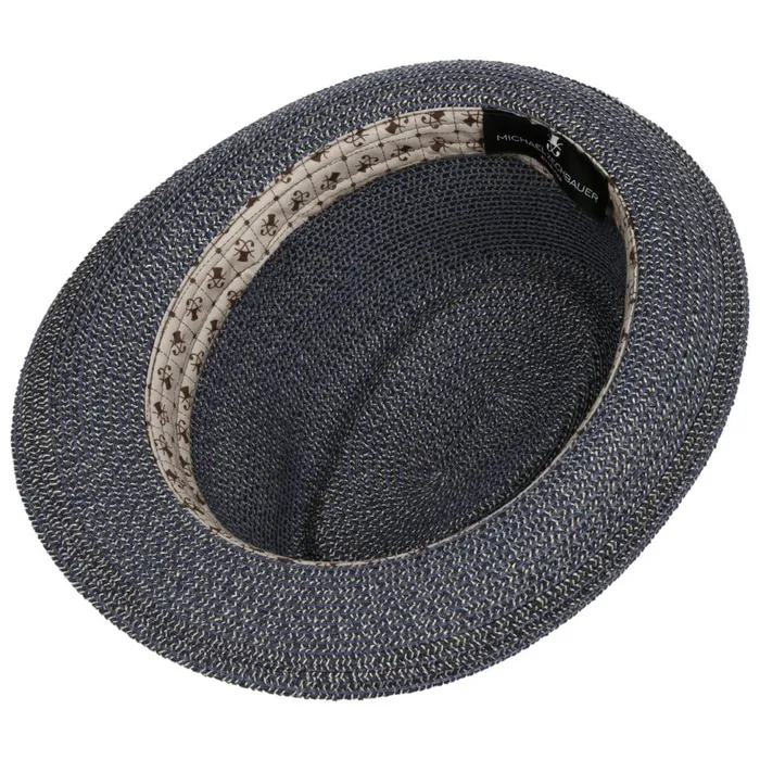 WomenMen Straw Hats Mayser HempLinen Trilby Hat Zechbauer Blue WomenMen Straw Hats Mayser HempLinen Trilby Hat Zechbauer Blue