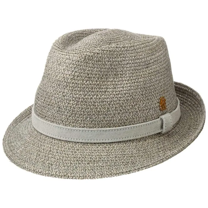 WomenMen Straw Hats Mayser HempLinen Trilby Hat Zechbauer Blue WomenMen Straw Hats Mayser HempLinen Trilby Hat Zechbauer Blue