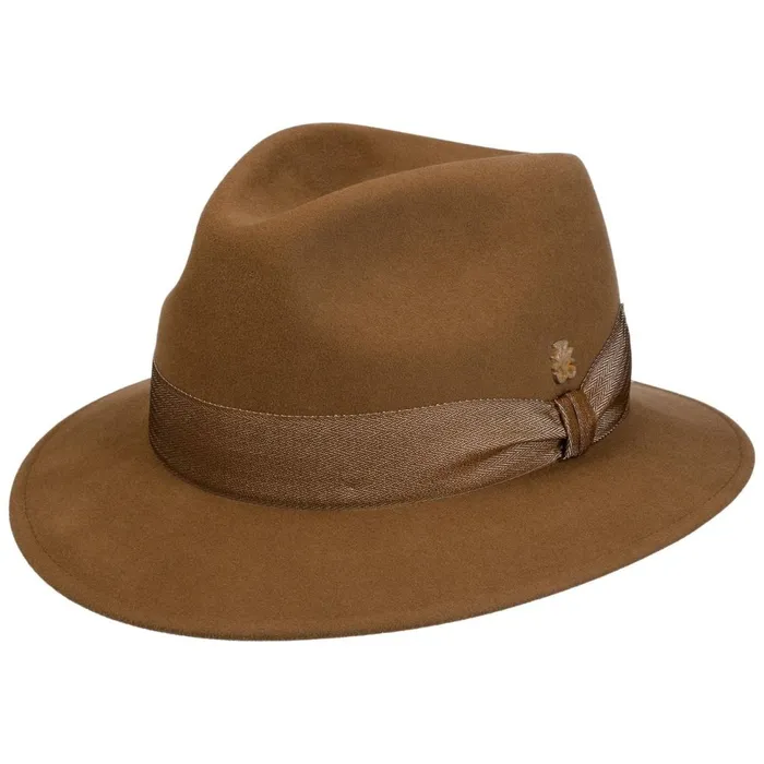 WomenMen Traveler Hats Mayser Jake Velvet Traveler Wool Hat Zechbauer Brown