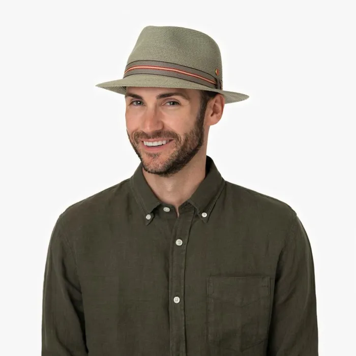 WomenMen Trilby Hats Mayser Classic Maleo Trilby Straw Hat Mint WomenMen Trilby Hats Mayser Classic Maleo Trilby Straw Hat Mint