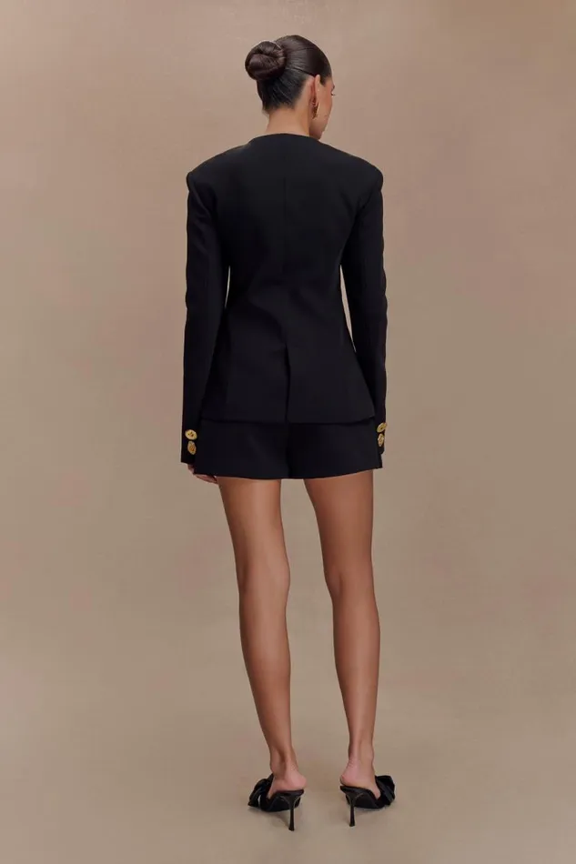 Women Meshki Bottoms Alix Suiting Mini Skort 8211 Black