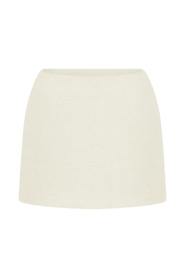 Women Meshki Bottoms Parisa Boucle Skirt 8211 Ivory