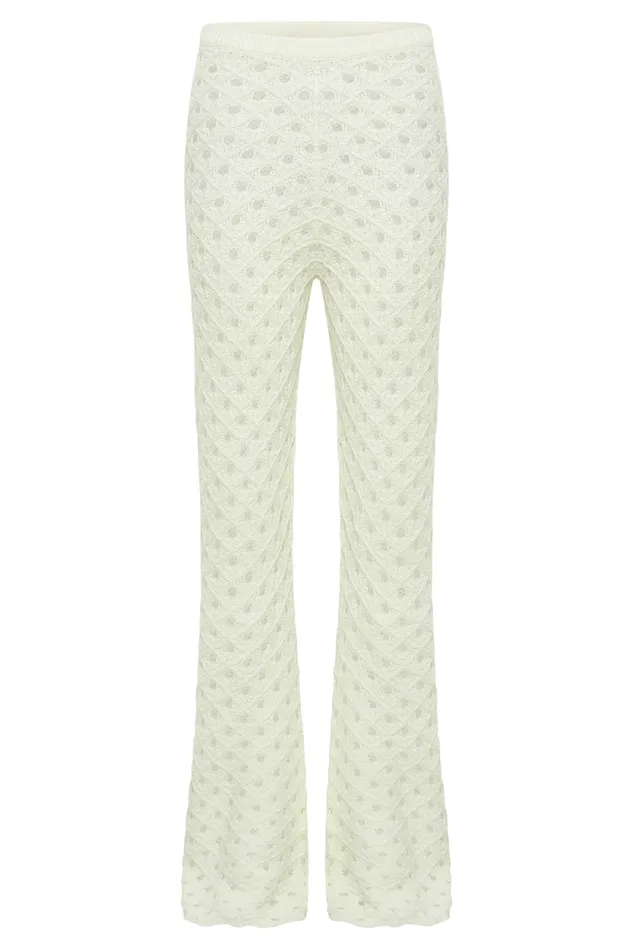 Women Meshki Bottoms Santana Crochet Pants 8211 Ivory