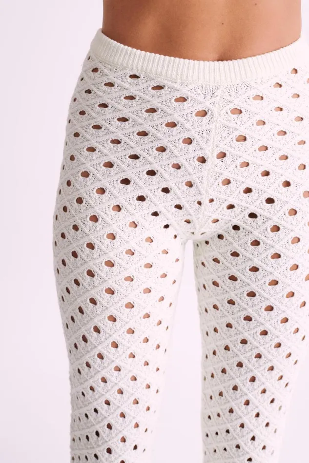 Women Meshki Bottoms Santana Crochet Pants 8211 Ivory
