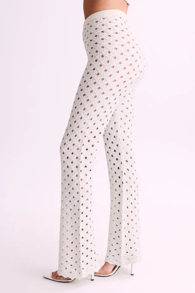 Women Meshki Bottoms Santana Crochet Pants 8211 Ivory