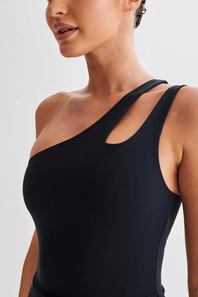 Women Meshki Dresses Maris One Shoulder Mini Dress 8211 Black