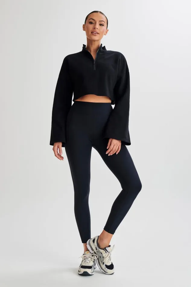 Women Meshki Outerwear Dempsey Zip Flared Jumper 8211 Black