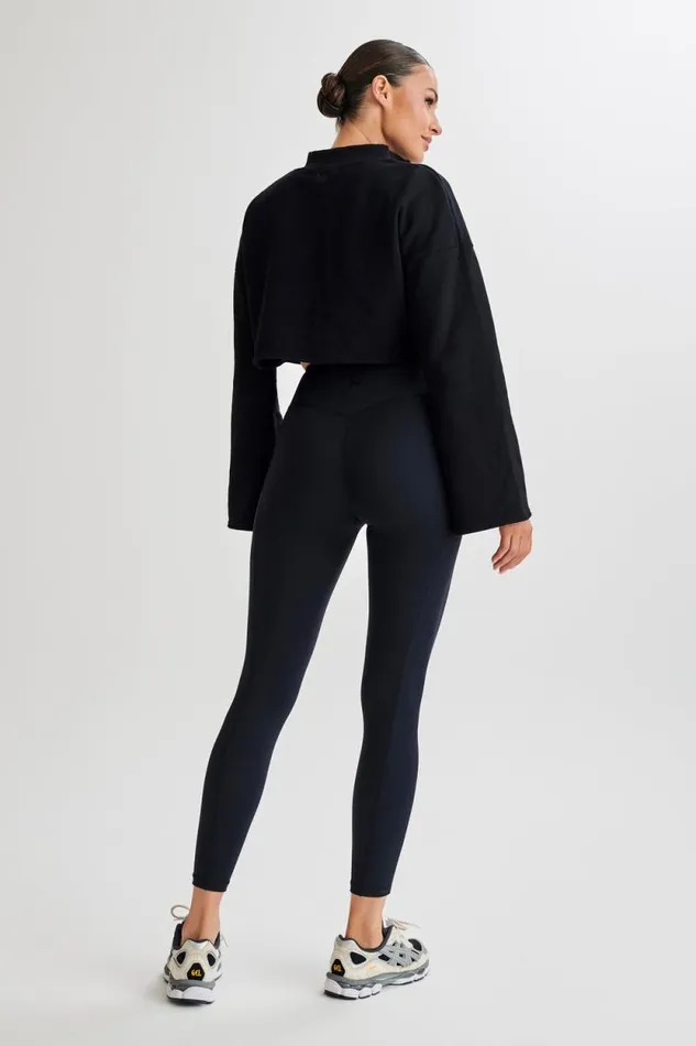 Women Meshki Outerwear Dempsey Zip Flared Jumper 8211 Black