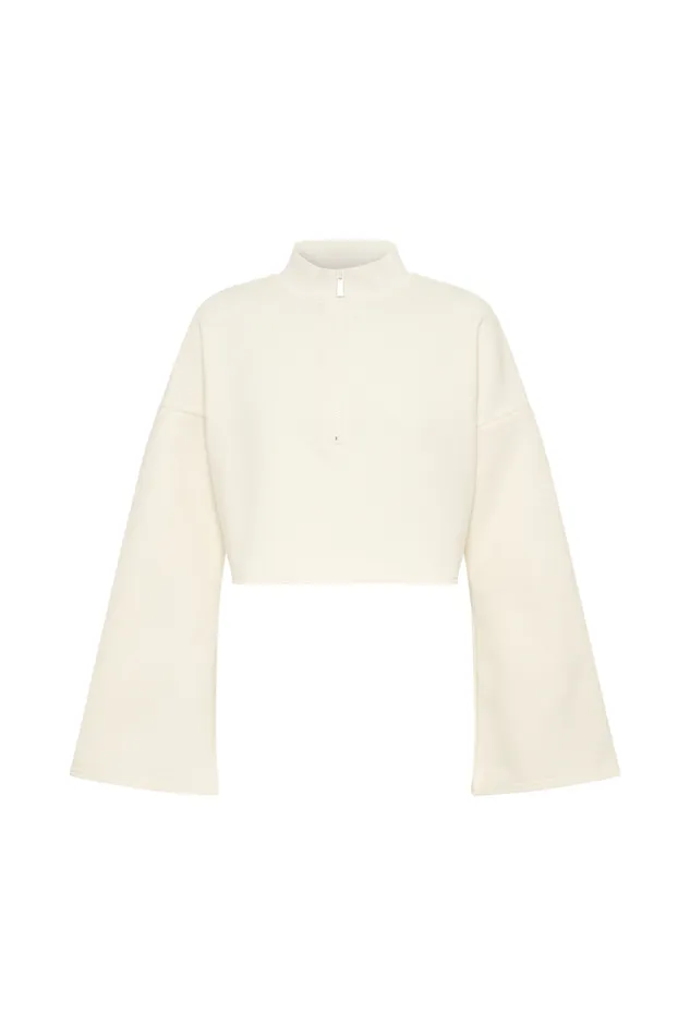 Women Meshki Outerwear Dempsey Zip Flared Jumper 8211 Bone