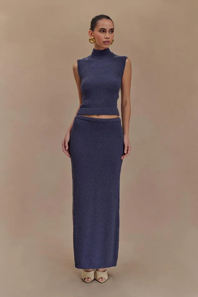 Women Meshki Tops Azalea Sleeveless Knit Top 8211 Steel