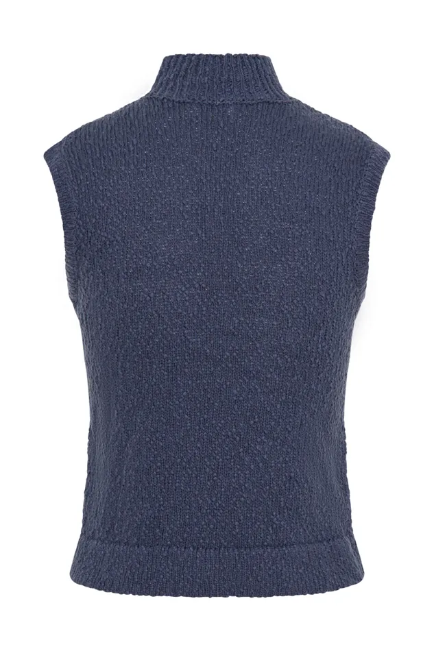 Women Meshki Tops Azalea Sleeveless Knit Top 8211 Steel