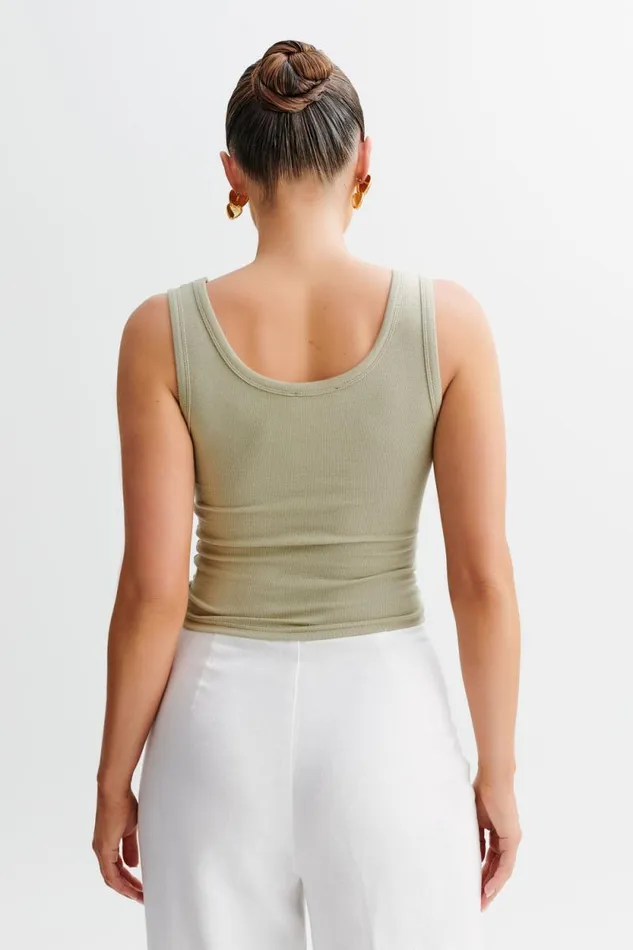 Women Meshki Tops Chandler Modal Tank Top 8211 Sage Green