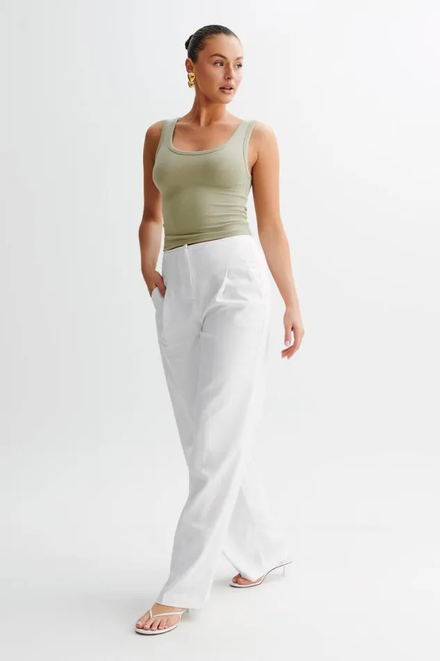 Women Meshki Tops Chandler Modal Tank Top 8211 Sage Green