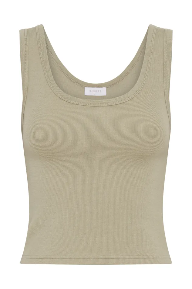 Women Meshki Tops Chandler Modal Tank Top 8211 Sage Green