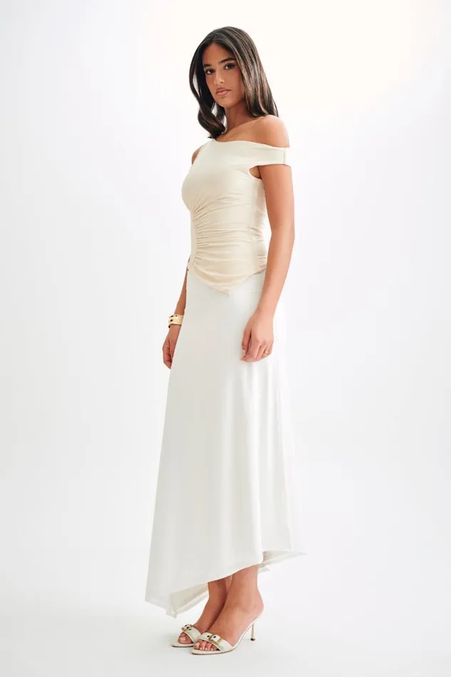 Women Meshki Tops Irving Off Shoulder Slinky Top 8211 Ivory