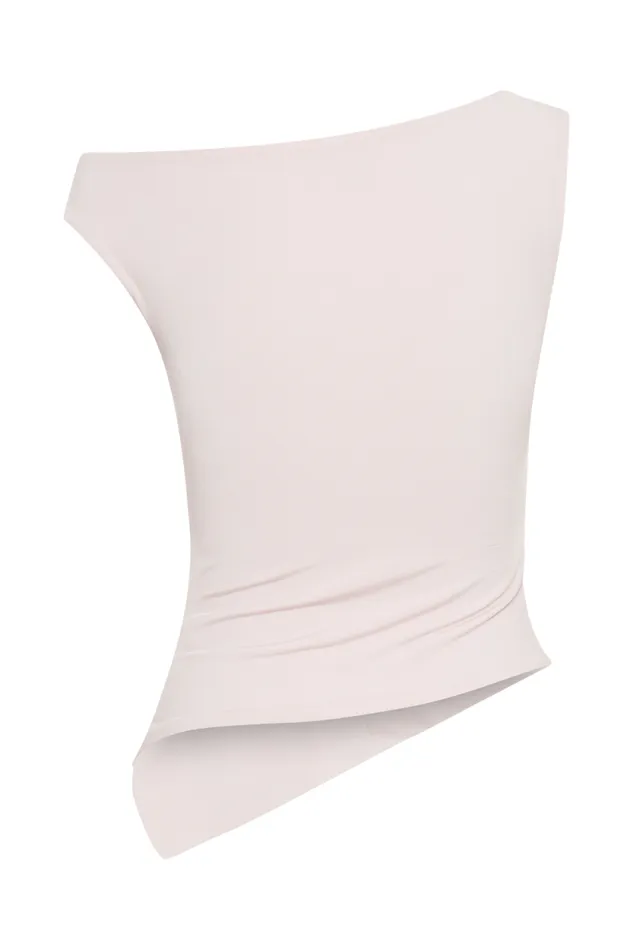 Women Meshki Tops Irving Off Shoulder Slinky Top 8211 Powder Pink