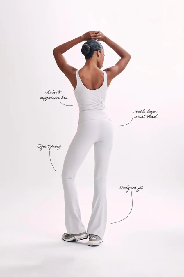 Women Meshki Tops Nadine Yoga Top 8211 Ice Grey