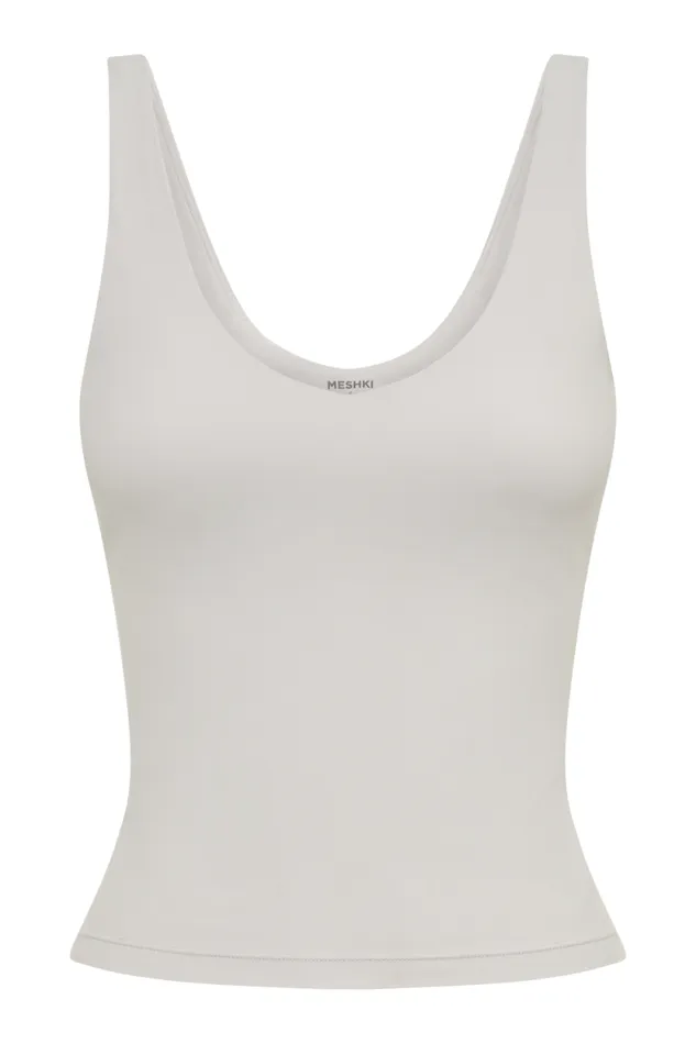 Women Meshki Tops Nadine Yoga Top 8211 Ice Grey