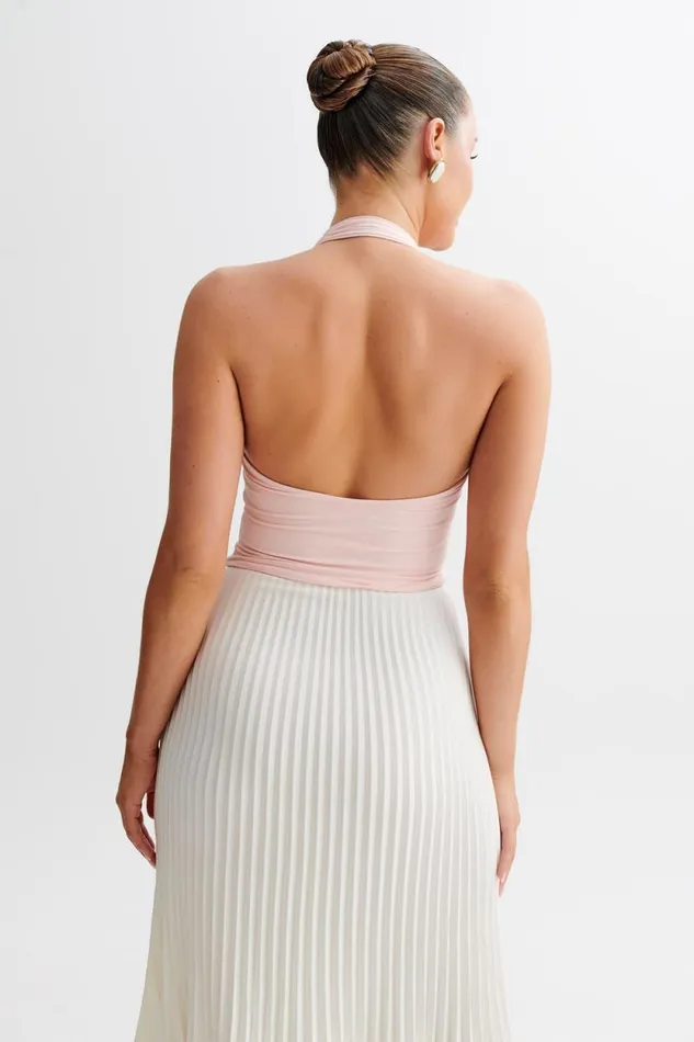 Women Meshki Tops Renee Halter Top 8211 Pale Pink