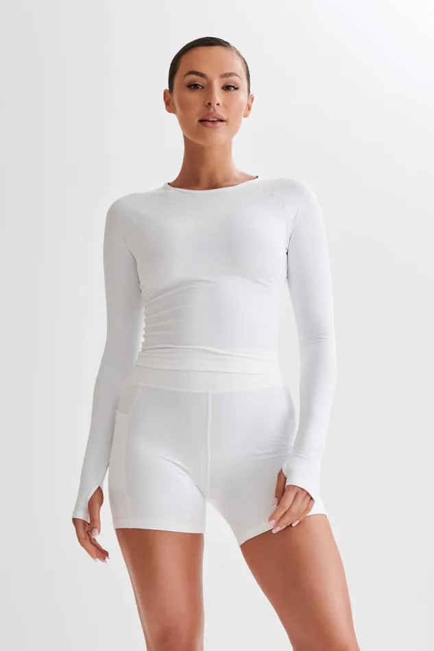 Women Meshki Tops Venus Long Sleeve Top 8211 White