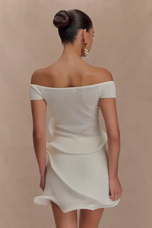 Women Meshki Two Piece Sets Haisley Off Shoulder Knit Top 8211 Ivory