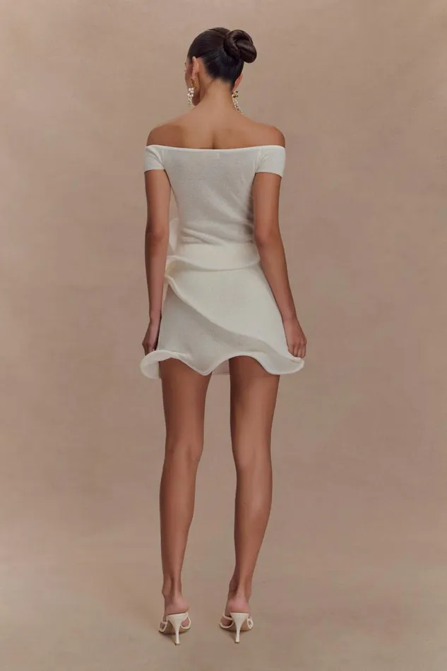Women Meshki Two Piece Sets Haisley Off Shoulder Knit Top 8211 Ivory