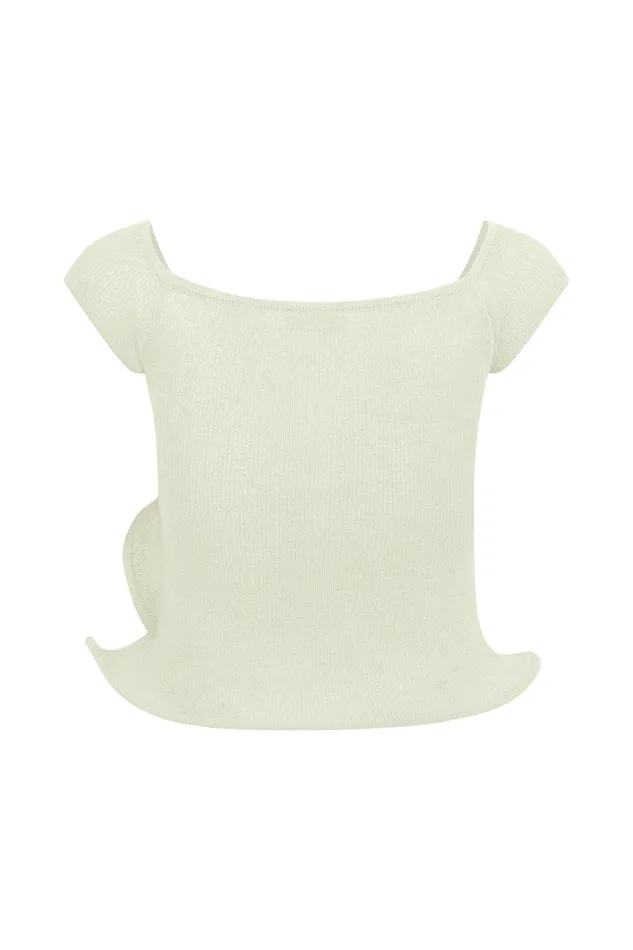 Women Meshki Two Piece Sets Haisley Off Shoulder Knit Top 8211 Ivory