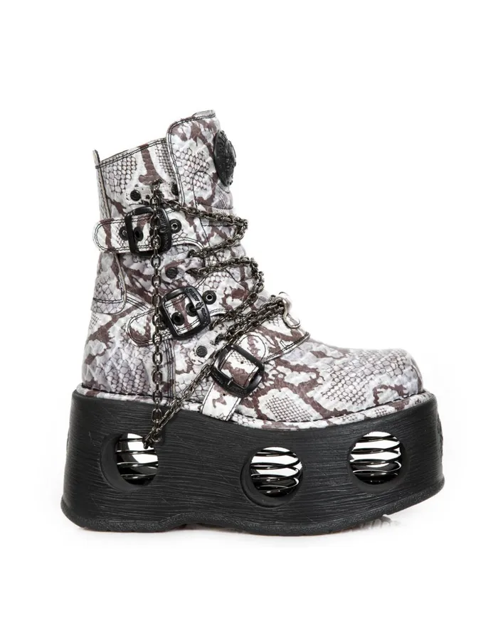 Women Metallic M1011C2 New Rock High Heels