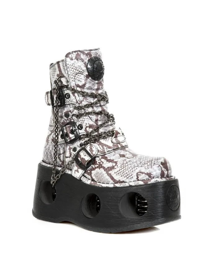 Women Metallic M1011C2 New Rock High Heels