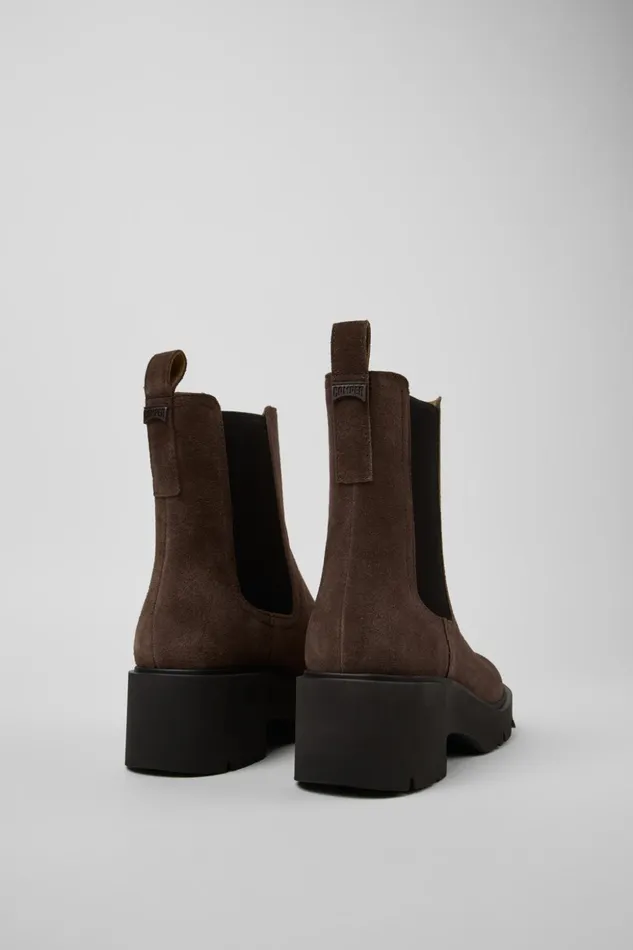 Women Milah Brown Nubuck Ankle Boots Camper Ankle Boots Women Milah Brown Nubuck Ankle Boots Camper Ankle Boots