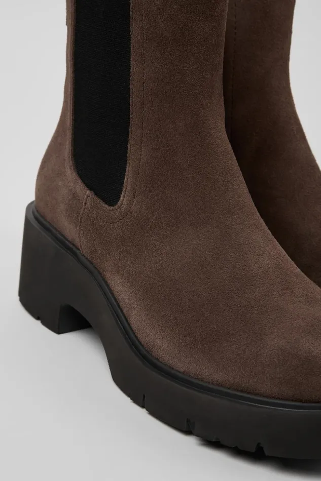 Women Milah Brown Nubuck Ankle Boots Camper Ankle Boots Women Milah Brown Nubuck Ankle Boots Camper Ankle Boots