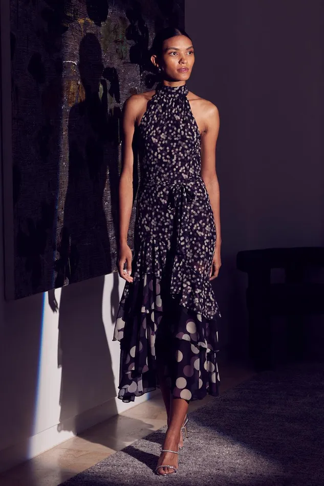 Women MISA Los Angeles Dresses ELIANA DRESS Polka Dot Mix